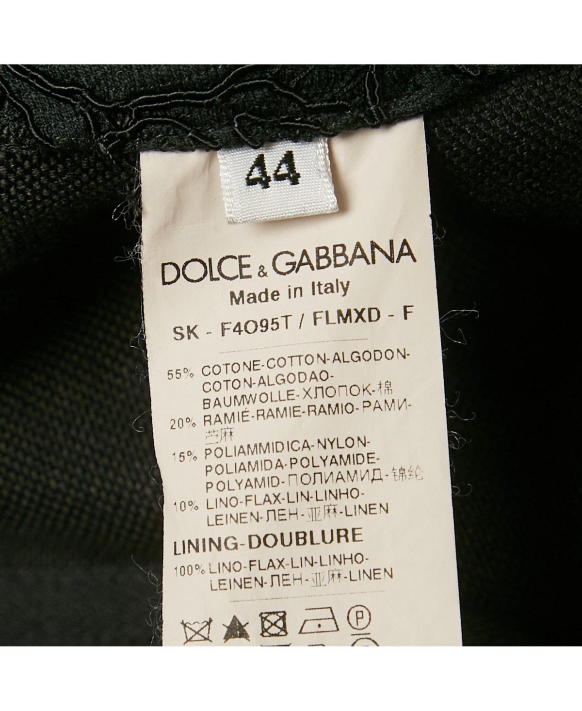 Pre-Owned Dolce & Gabbana Women's Black Lace Midi Skirt