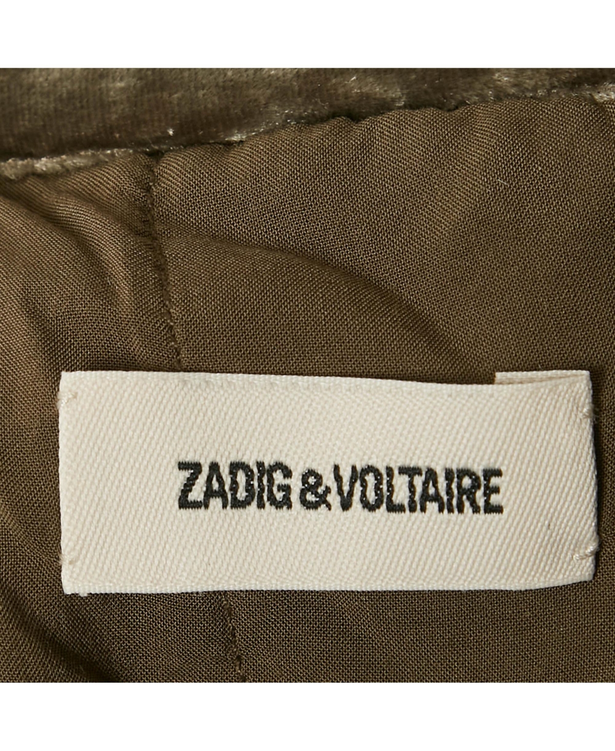 Pre-Owned Zadig & Voltaire Women's Green Lace Trim Velvet Joslin Midi Skirt