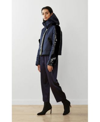 Women's Water-Resistant Cropped Raincoat