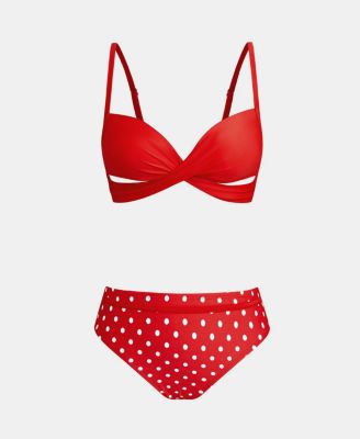 Women's Adjustable Strap Soft Cup Bikini Set
