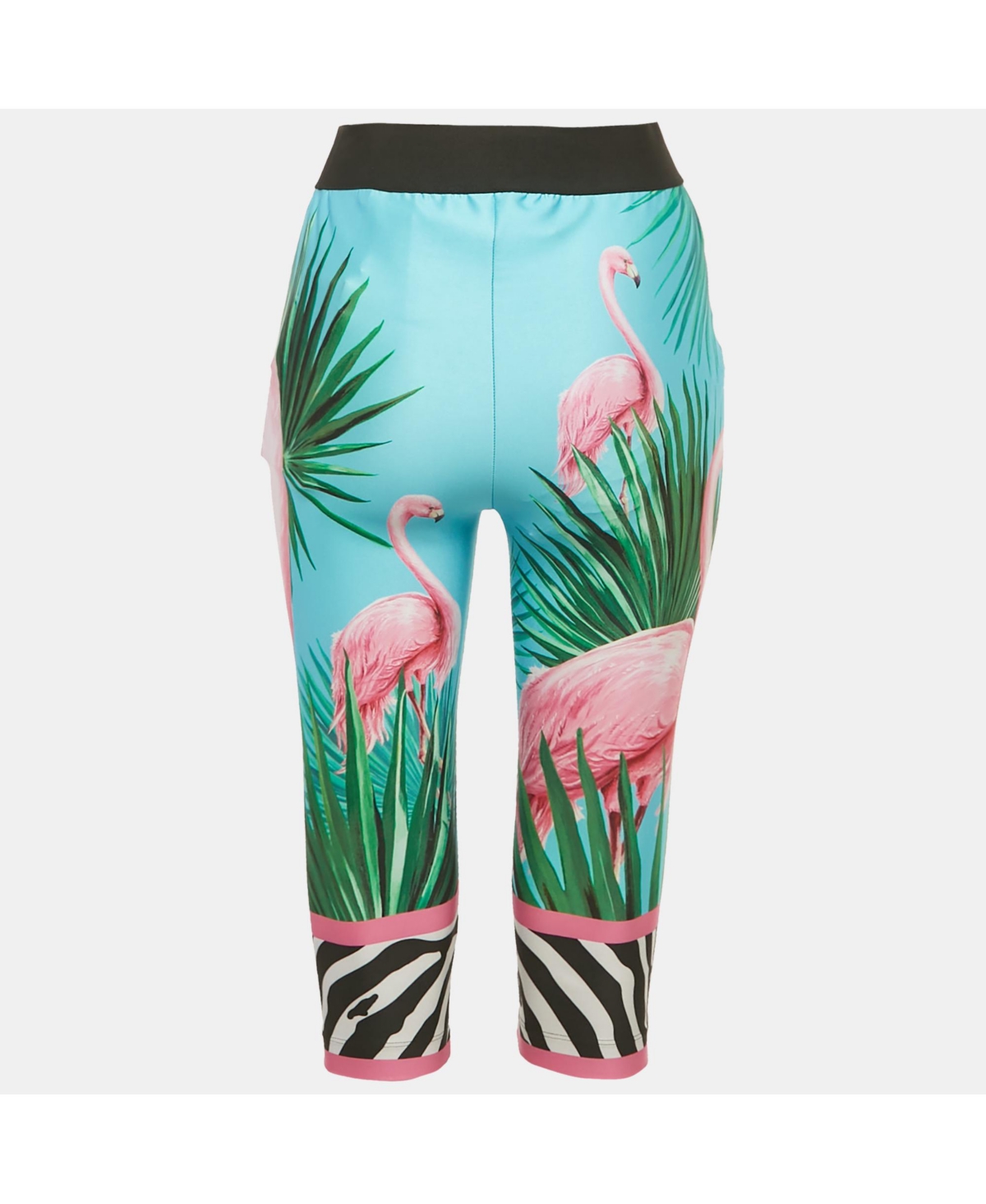 Pre-Owned Dolce & Gabbana Women's X Khaled Khaled Multicolor Flamingo Print Jersey Leggings