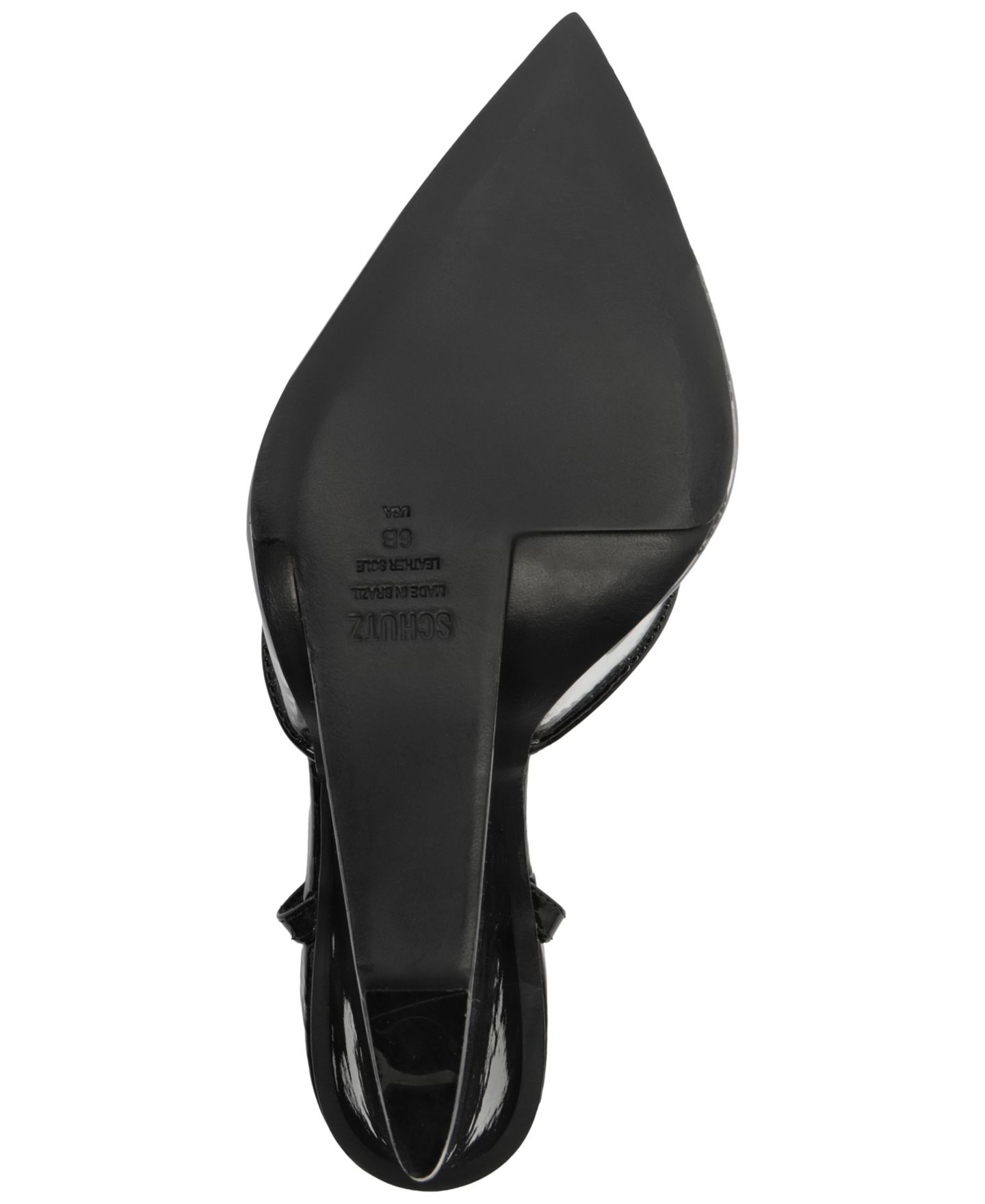Женские сандалии Schutz Elodie Vinyl Pointed Toe Wedge, цвет: Прозрачный / Чёрный — фото 5
