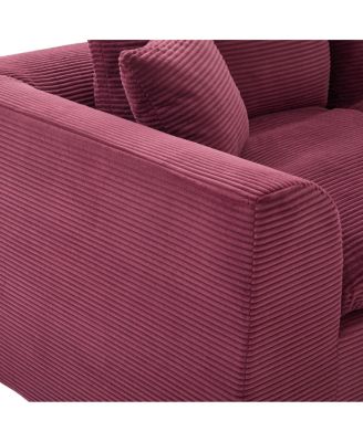 Modular Sectional Sofa Cloud Couch, Comfy Modern 2 Seater with Removable Cushion Covers