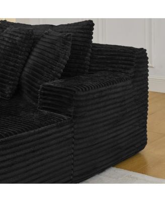 velvet two-seater lazy sofa, No Assembly Required