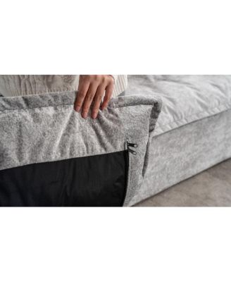 103" Cloud Sectional Couch w/ L-Shape Chaise, Modern Modular Sofa