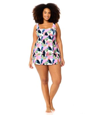 Plus Size Straya Square Neck Tankini Top