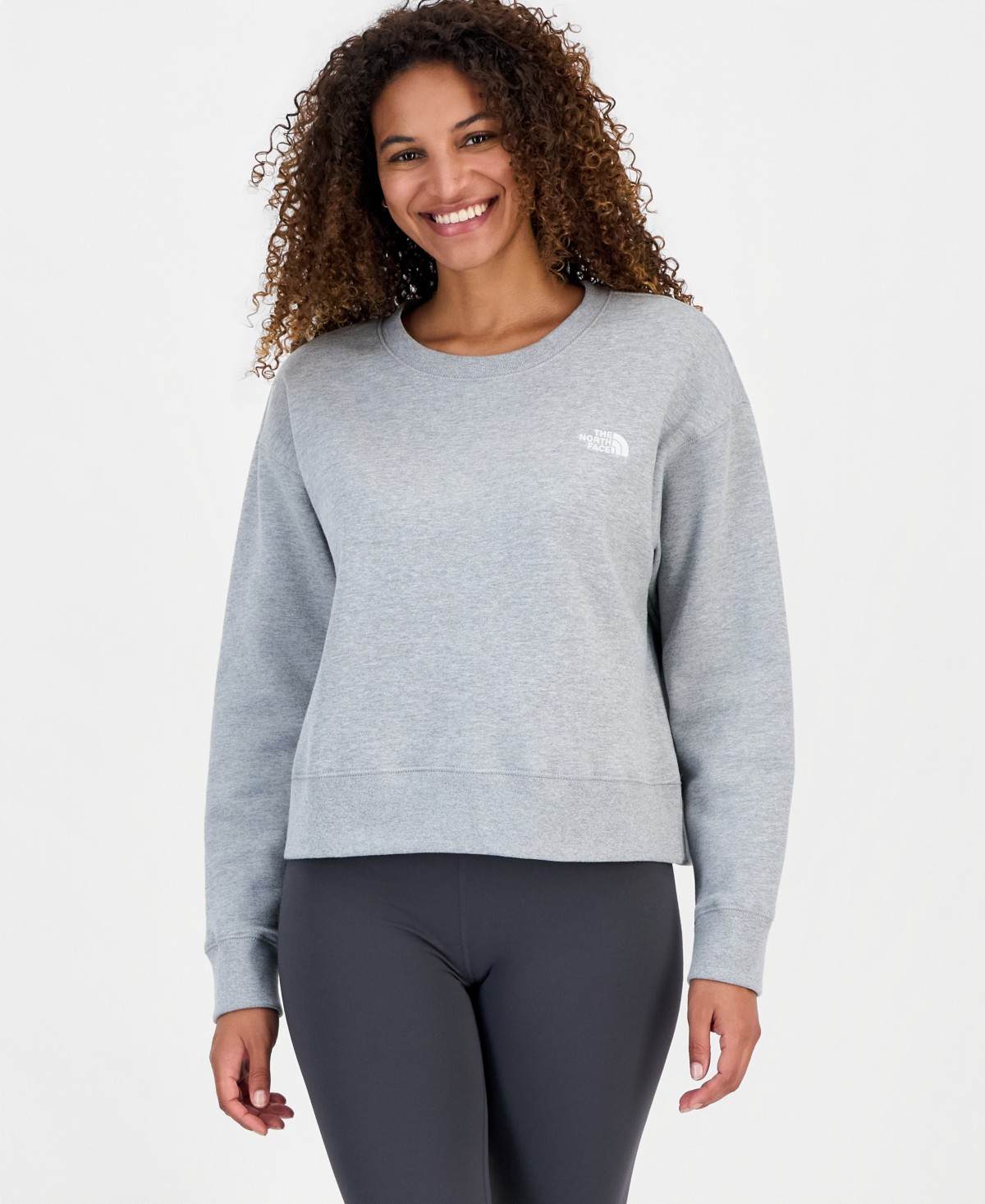 Женские The North Face Women's Evolution Cotton Half Dome Logo Crop Sweatshirt — фото 1