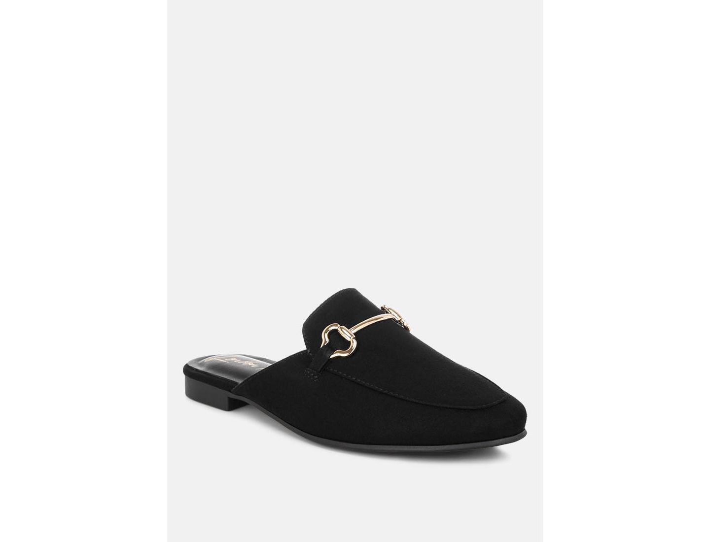 Женские сабо London Rag Alpine Horsebit Detail Mules, цвет: Чёрный, вариант 1 — фото 1
