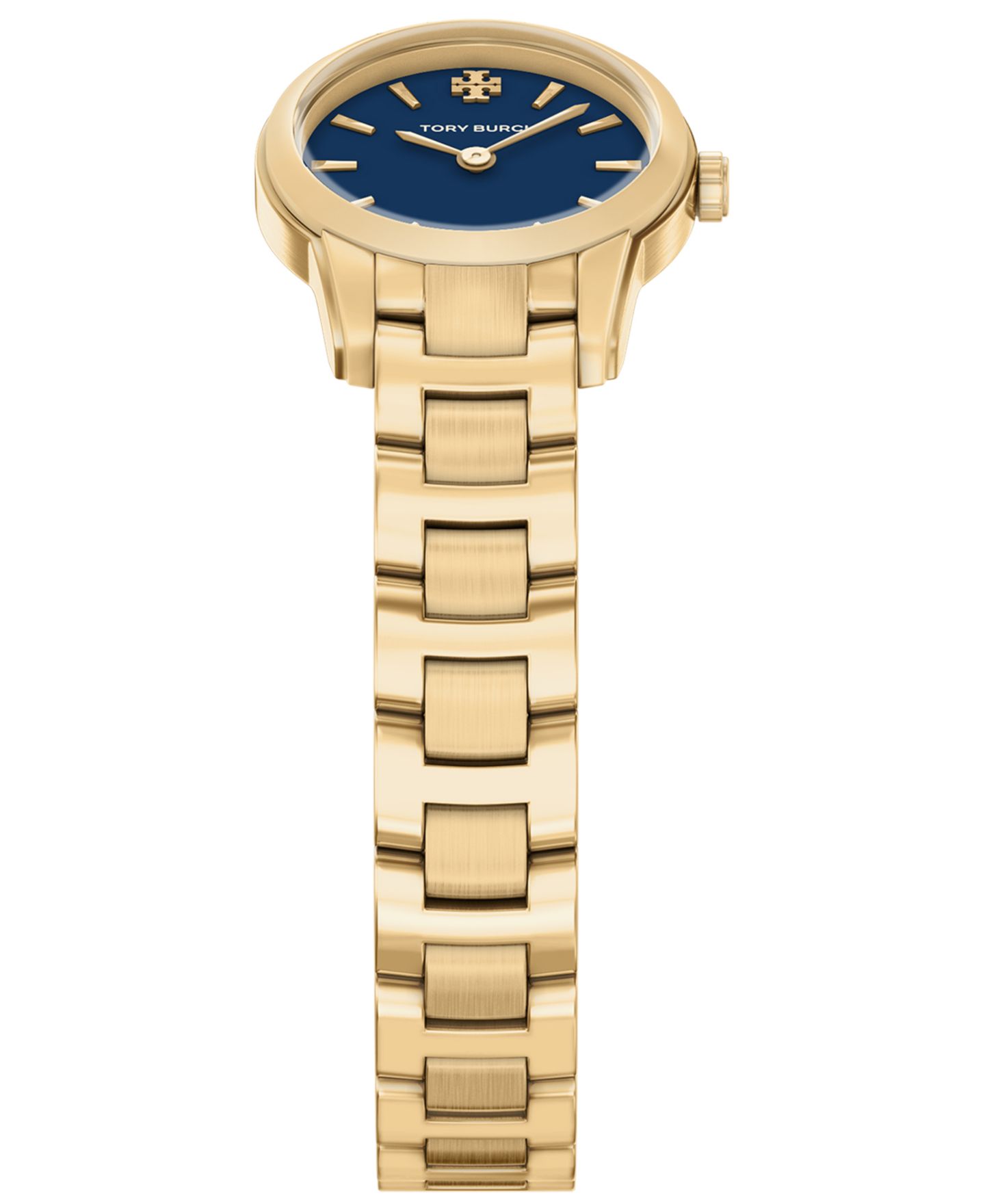 Женские часы Tory Burch The Miller Round Mini Quartz Two-Hand Gold Stainless-Steel Watch, 22mm — фото 5