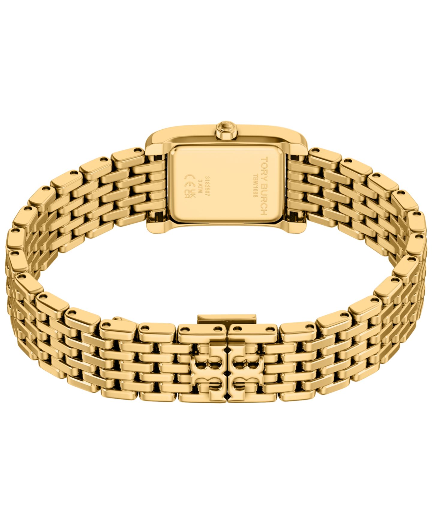 Женские часы Tory Burch The Eleanor Small Quartz Two-Hand Gold Stainless Steel Watch, 22mm — фото 4