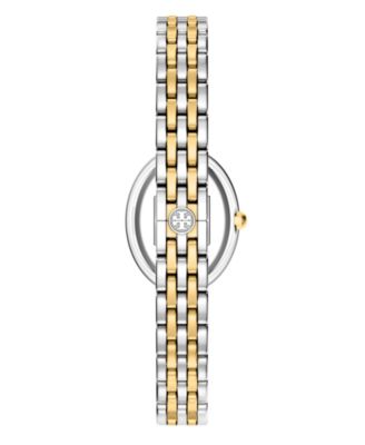 Women's The Oval Quartz Two-Hand Two-Tone Stainless Steel Watch, 22mm