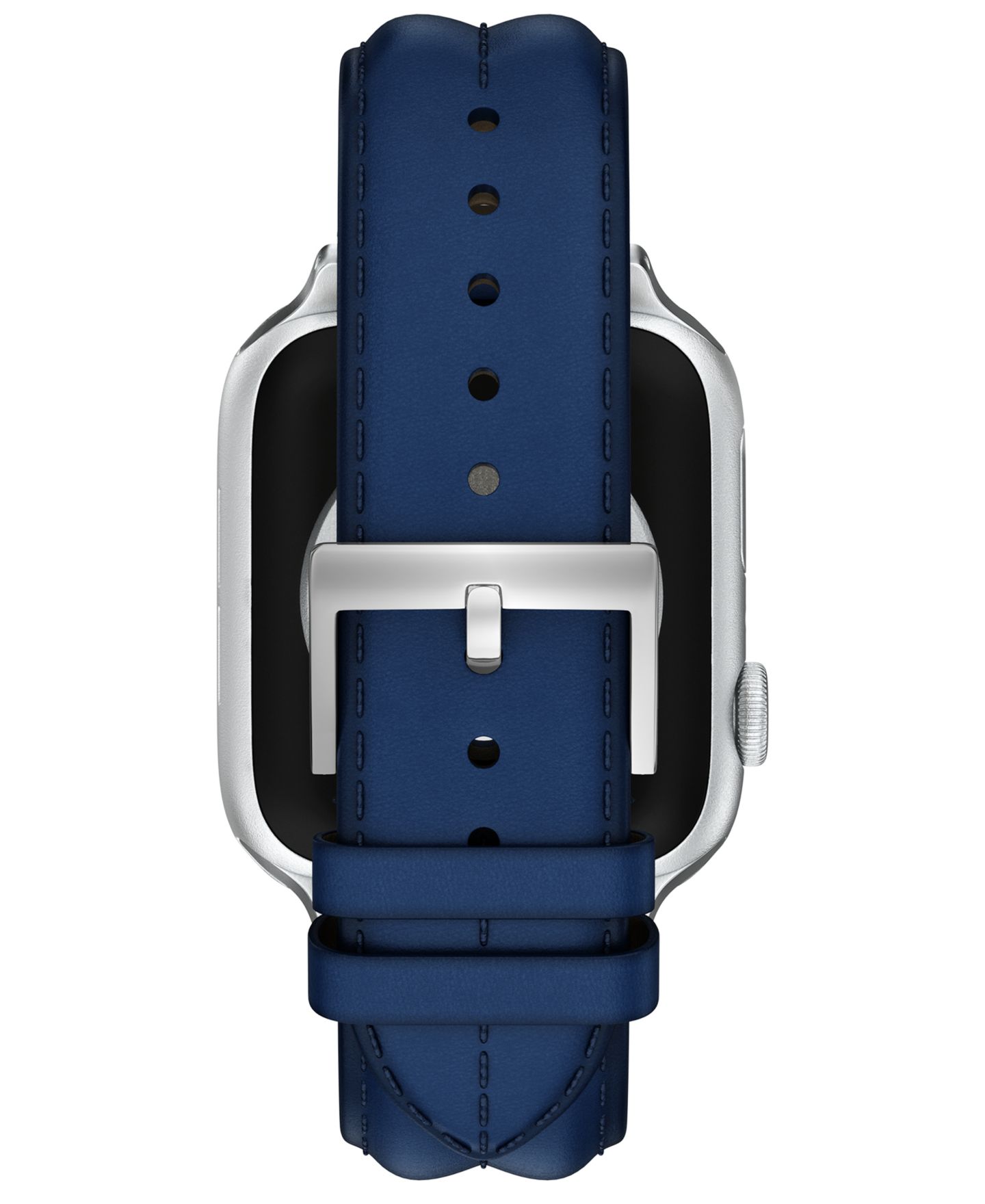 Женские часы Tory Burch Apple Blue Leather Strap, 22mm — фото 3
