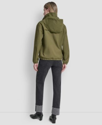 Women's Stand Collar Bomber Raincoat