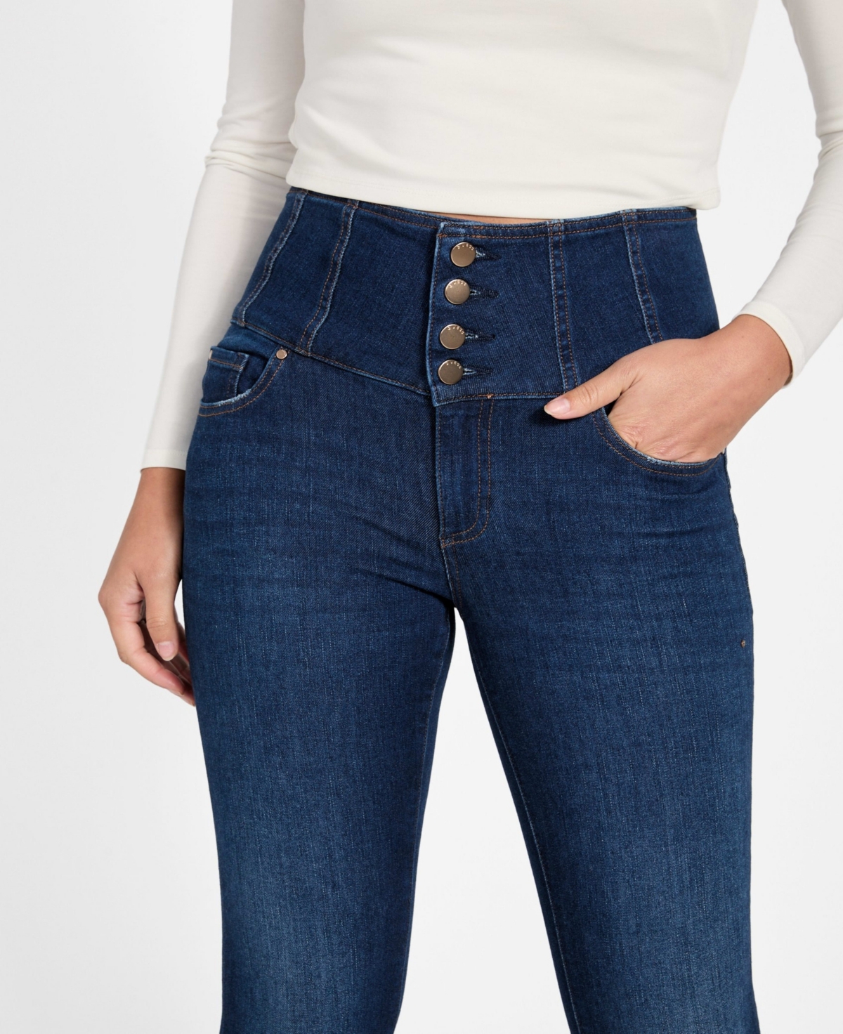 Guess Women's Corset Shape Up Skinny Jeans