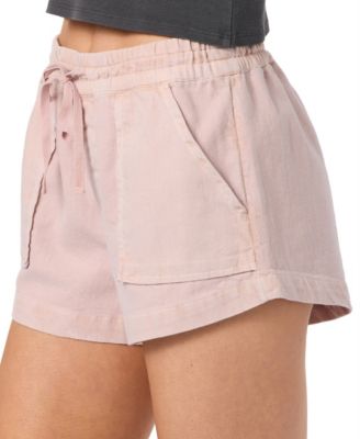 Juniors' Relaxed Woven Pull-On Shorts