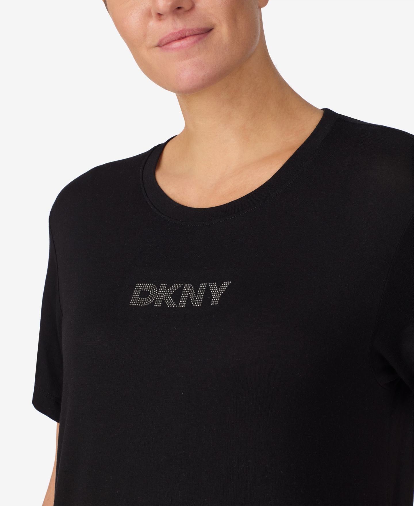 Сорочка Pull-On, короткий рукав — DKNY, цвет: Чёрный — фото 3