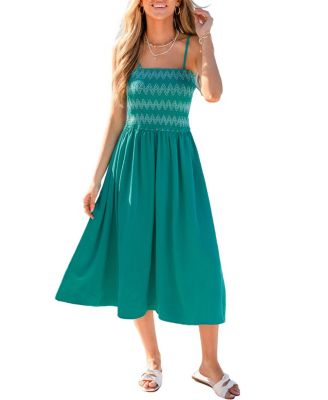 Women's Getting Butterflies Teal Maxi Beach Dress