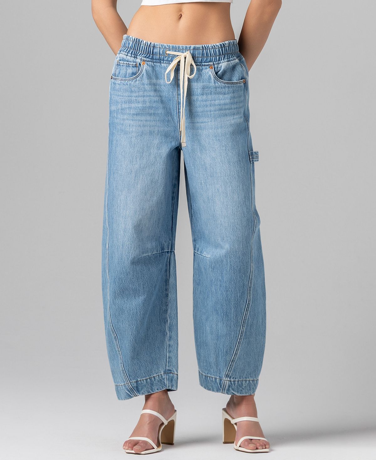 BLANK NYC Women's Pull-On Barrel Jeans view 1 — MAYCSS fashion products