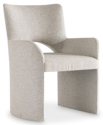 Loggia 9-Pc. Wood Rectangle Table and Upholstered Arm Chairs Dining Set