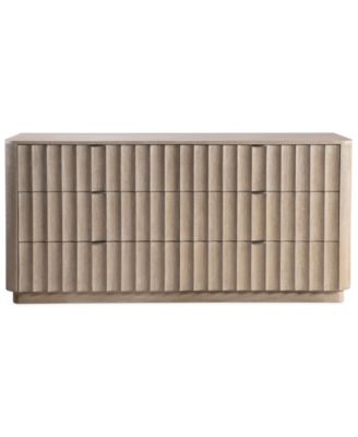 3-Pc. Wood Loggia Bedroom Set King Bed, Dresser and Nightstand