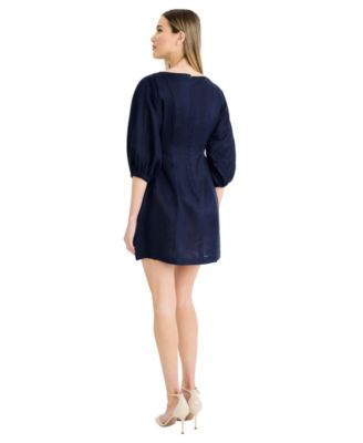 Women’s Dolman-Sleeve Boat Neck Mini Dress