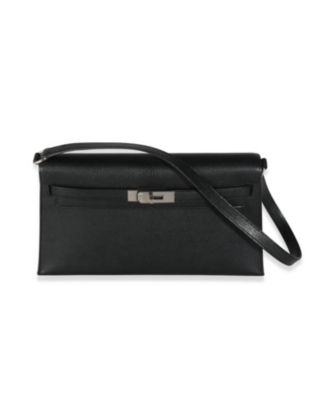 Pre-Owned Hermes Black Chevre Chamkila Kelly Elan PHW
