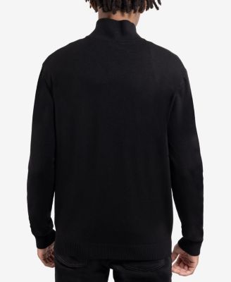Men's SPRING + MERCER Quarter Zip Mock Neck Sweater