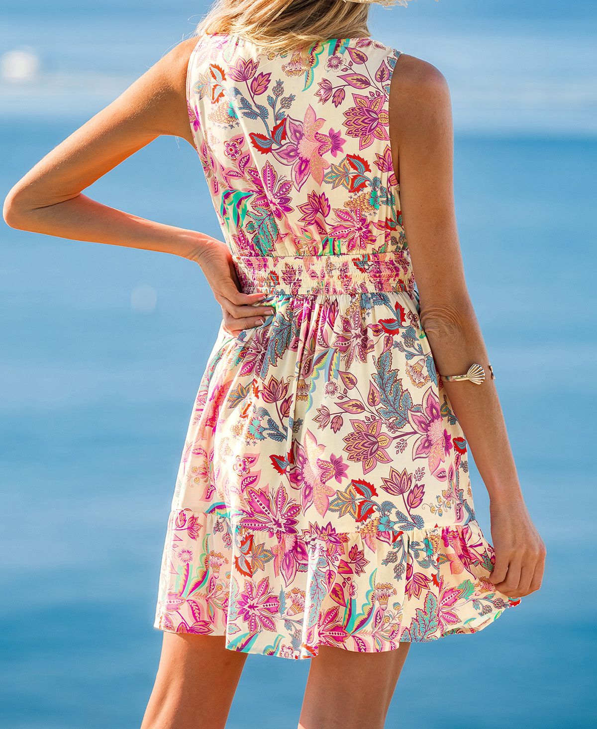 Cupshe Women's So Dreamy Floral Mini Beach Dress