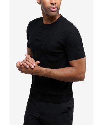 Men's Crew Rib Neck Raised Stripe Sweater