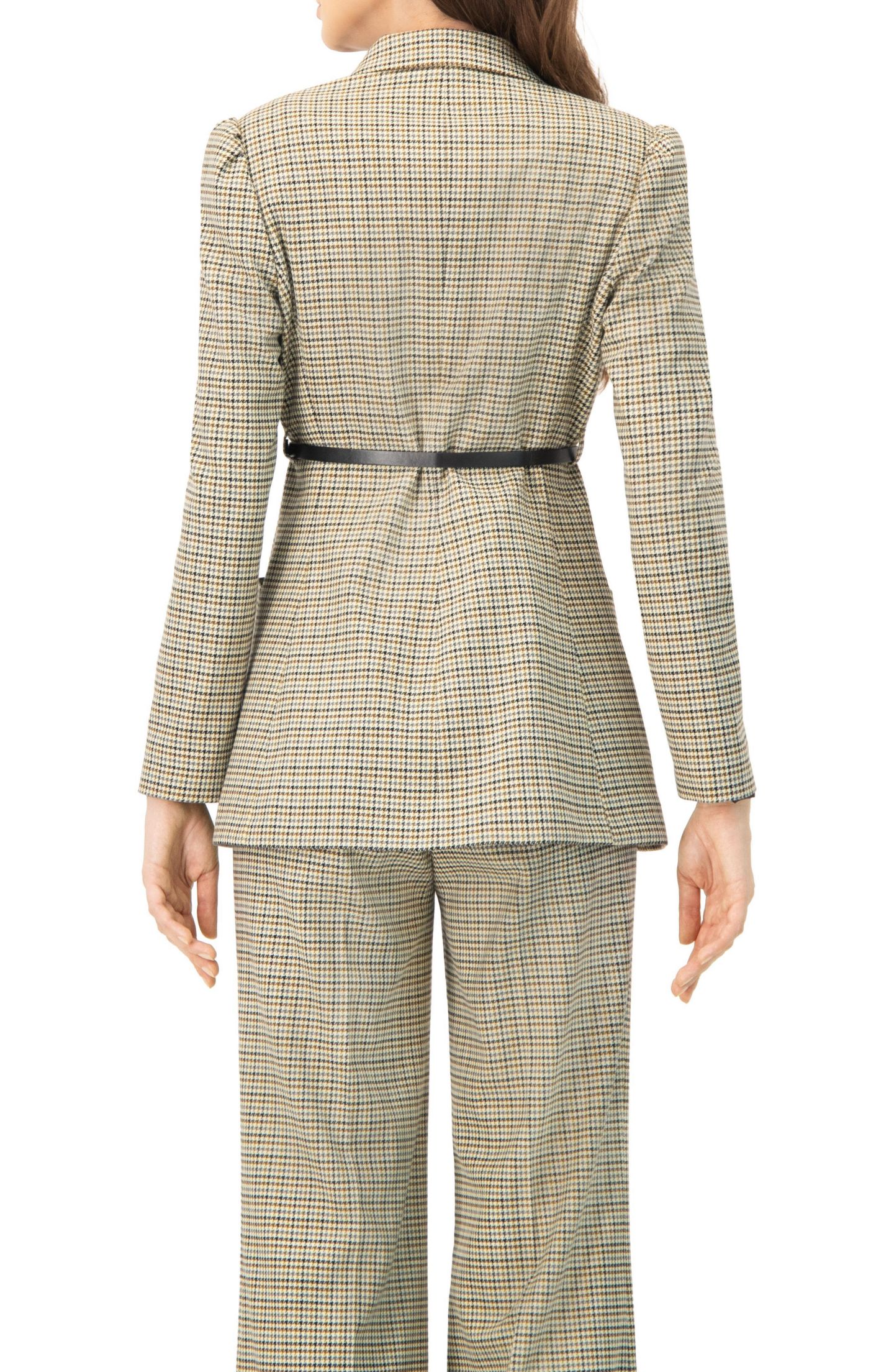 Женский пиджак Ivonne Double-Breasted Checkered Blazer, цвет: Разноцветный — фото 2