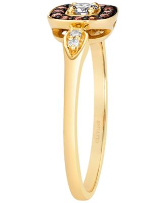 Nude Diamond (0.13 ct. t.w.) & Chocolate Diamond (0.11 ct. t.w.) Ring in 14k Honey Gold