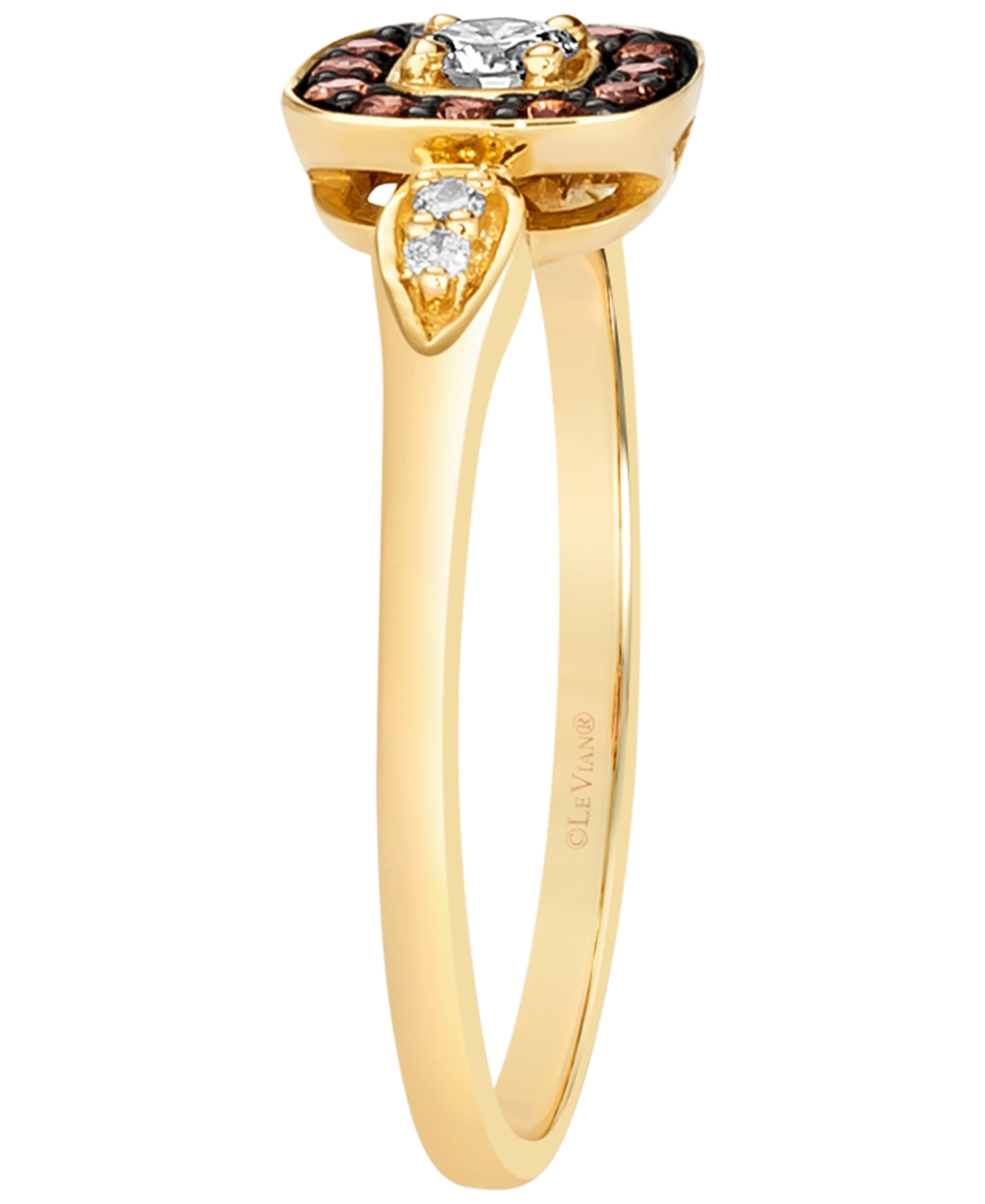 Le Vian Nude Diamond (0.13 ct. t.w.) & Chocolate Diamond (0.11 ct. t.w.) Ring in 14k Honey Gold