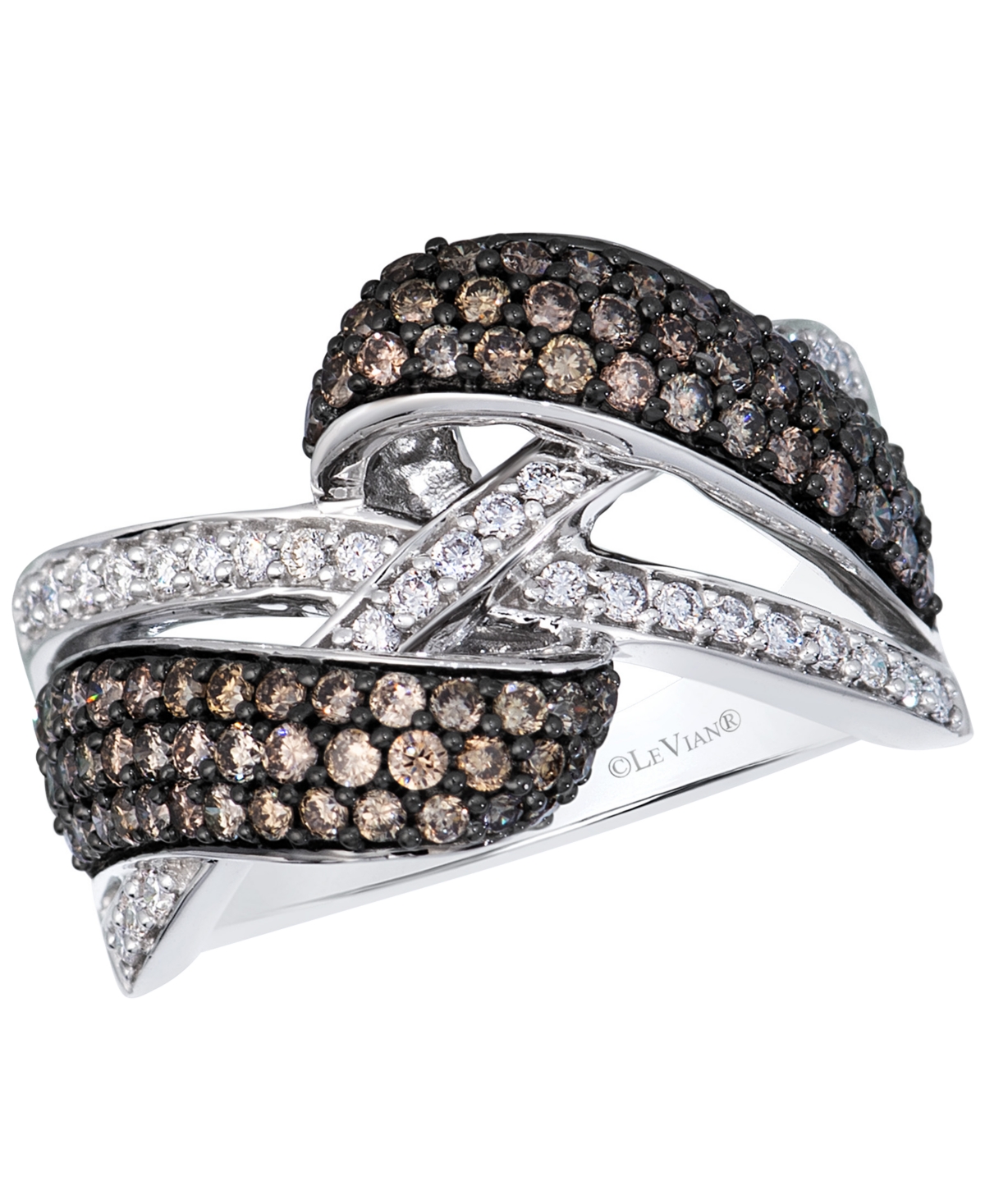 Le Vian Chocolate Diamond (1.03 ct. t.w.) & Vanilla Diamond (0.21 ct. t.w.) Ring in 14k Vanilla Gold