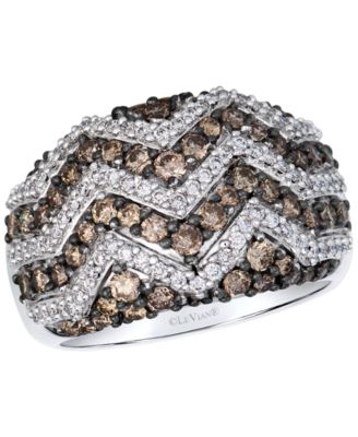 Chocolate Diamond (1.04 ct. t.w.) & Vanilla Diamond (0.32 ct. t.w.) Ring in 14k Vanilla Gold