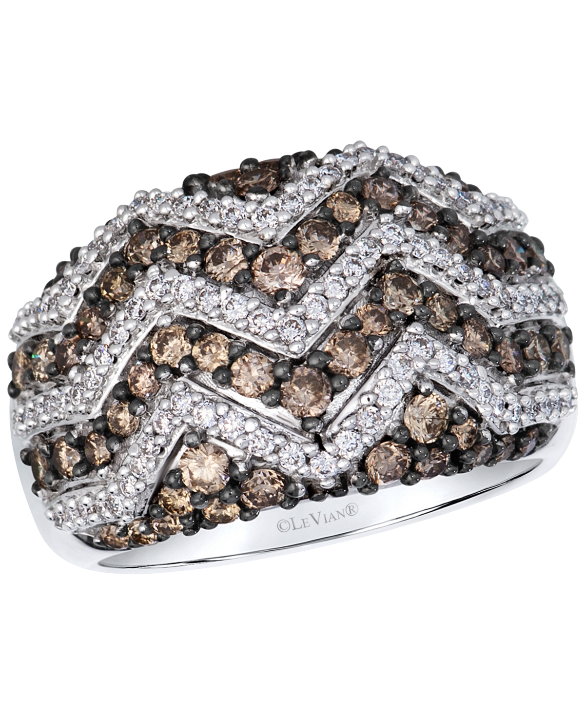 Le Vian Chocolate Diamond (1.04 ct. t.w.) & Vanilla Diamond (0.32 ct. t.w.) Ring in 14k Vanilla Gold