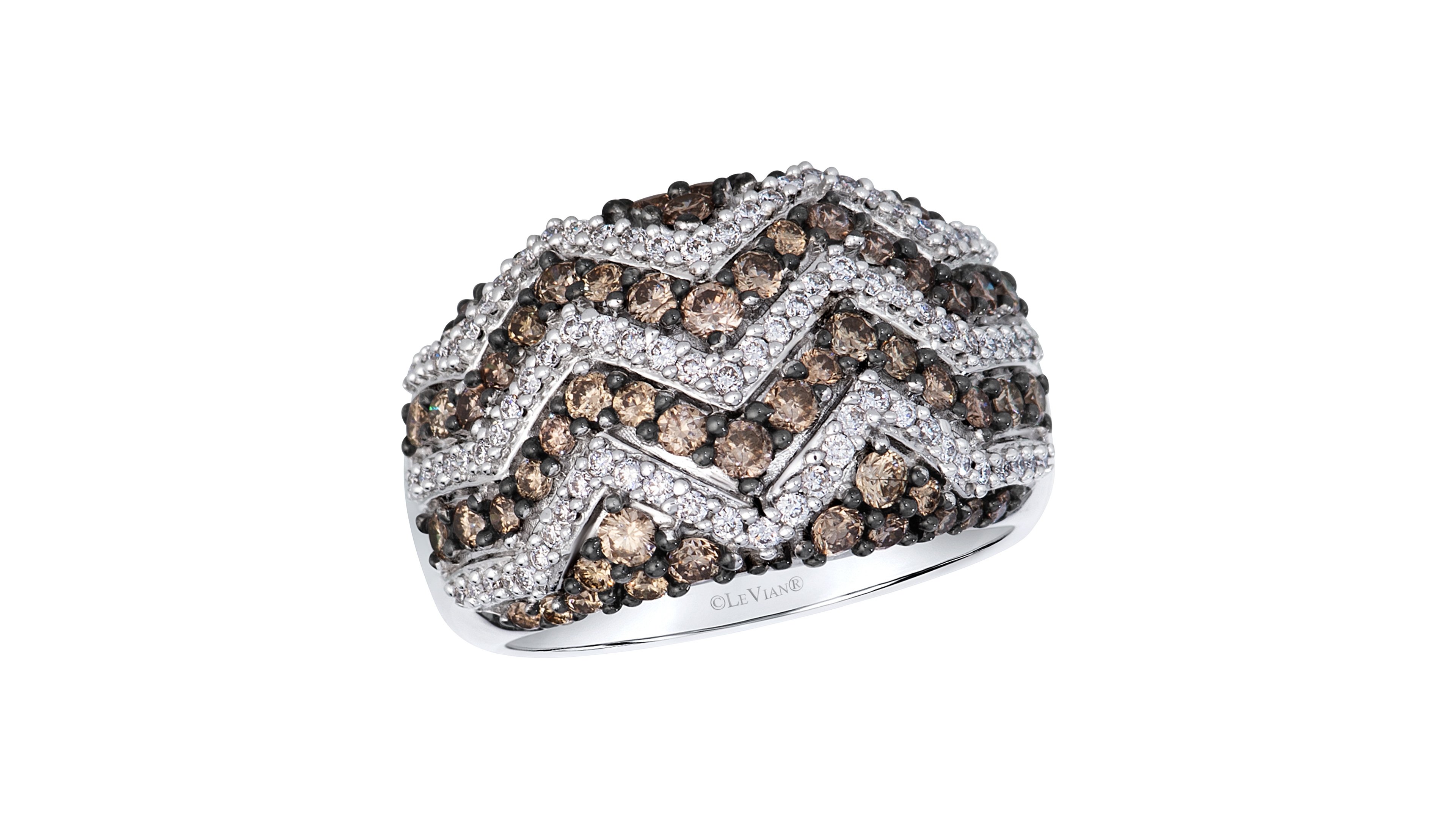 Le Vian Chocolate Diamond (1.04 ct. t.w.) & Vanilla Diamond (0.32 ct. t.w.) Ring in 14k Vanilla Gold