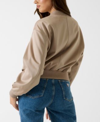 Women's Cathleen Bomber Full-Zip Collared Jacket