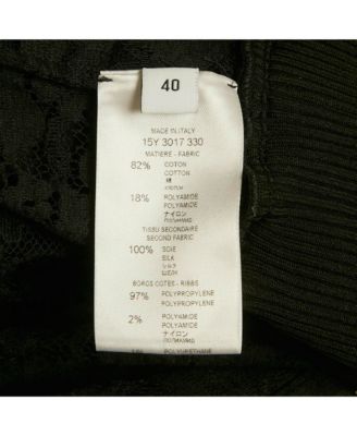 Women's Black Lace And Satin Sheer Jacket