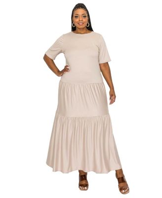 Plus Size Jourdan Tiered Maxi Dress