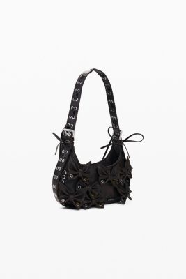 Women's Small bag with butterfly appliques