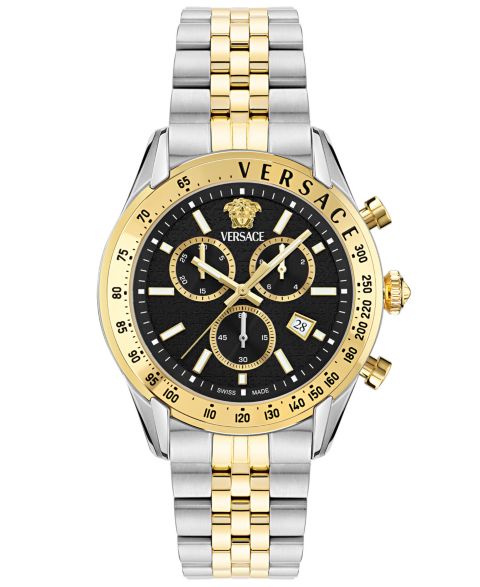 Мужские часы Versace Chrono Master Two-Tone Stainless Steel Bracelet Watch, 44mm
