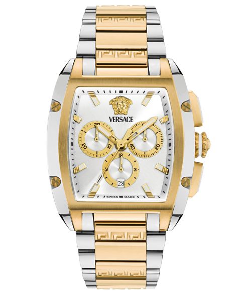 Мужские часы Versace Dominus Two-Tone Stainless Steel Bracelet Watch, 42X50mm