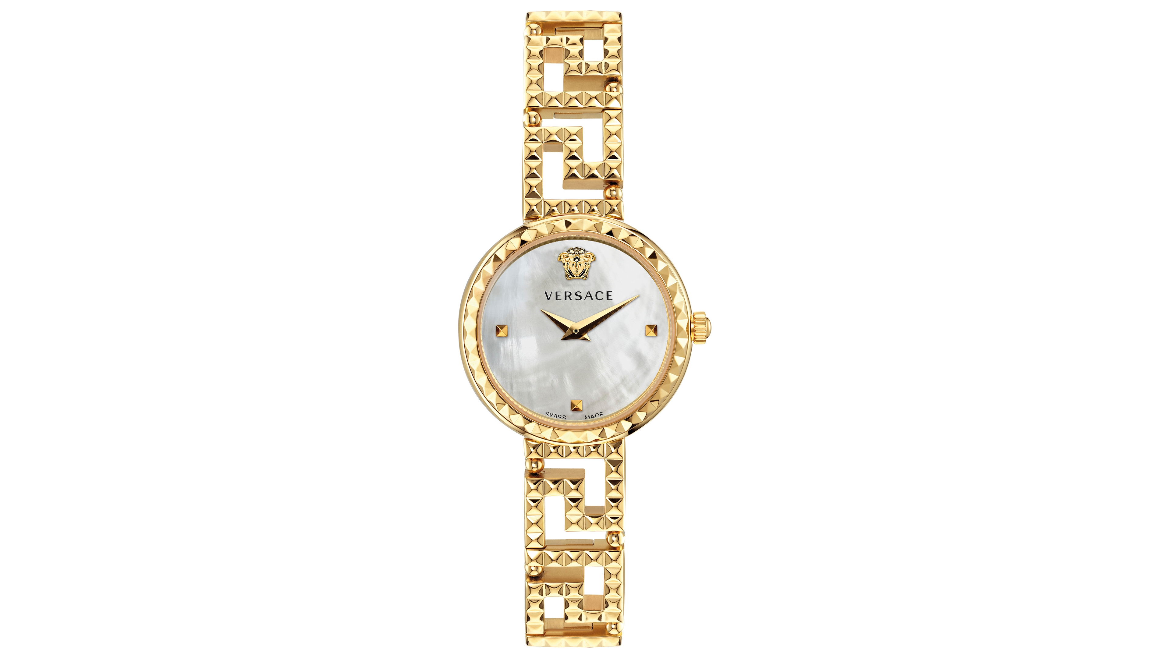 Versace Women's Greca Goddess Gold Stainless Steel Bracelet Watch, 28mm