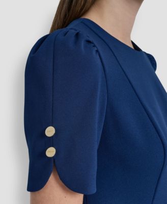 Women's Crewneck Short Sheath Dress