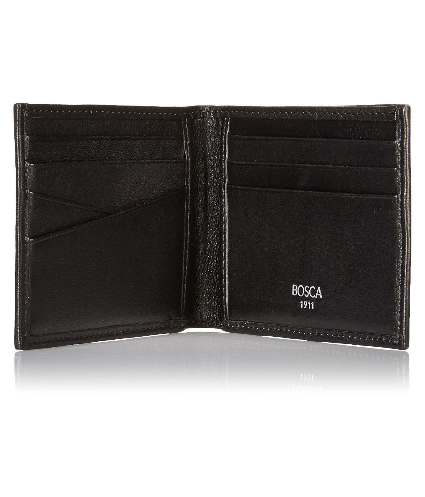 Мужской кошелёк Bosca Nappa Vitello Small Bifold Wallet RFID — фото 3