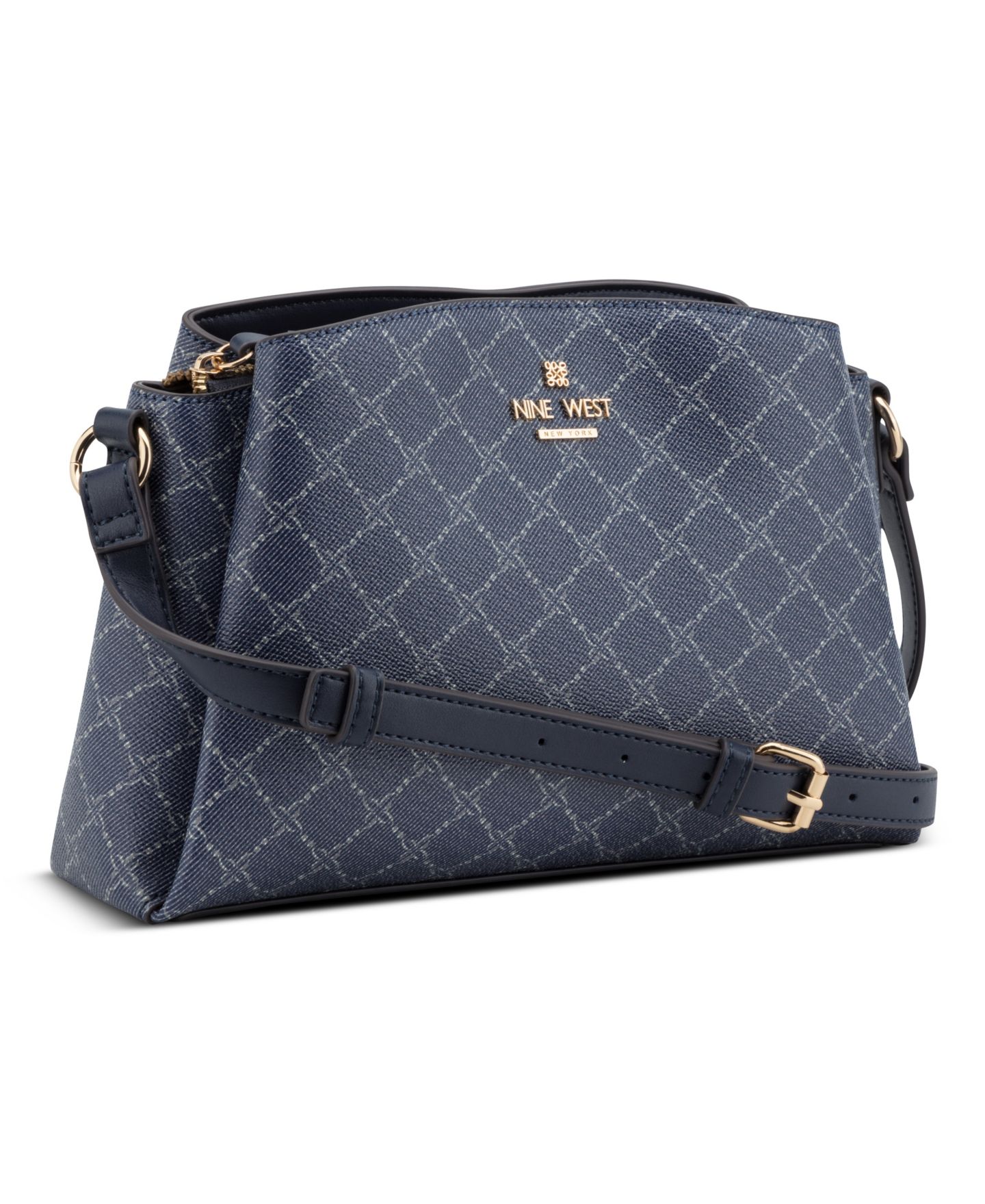 Женская сумка Nine West Luela Small Crossbody, цвет: Джинсовый тёмно-синий — фото 3