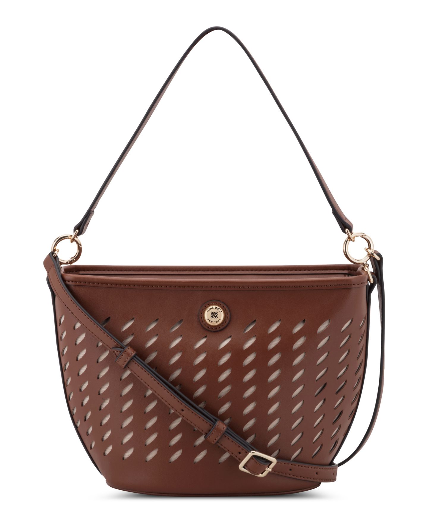 Женская сумка Nine West Trista Medium Crossbody, цвет: Каштановый — фото 1