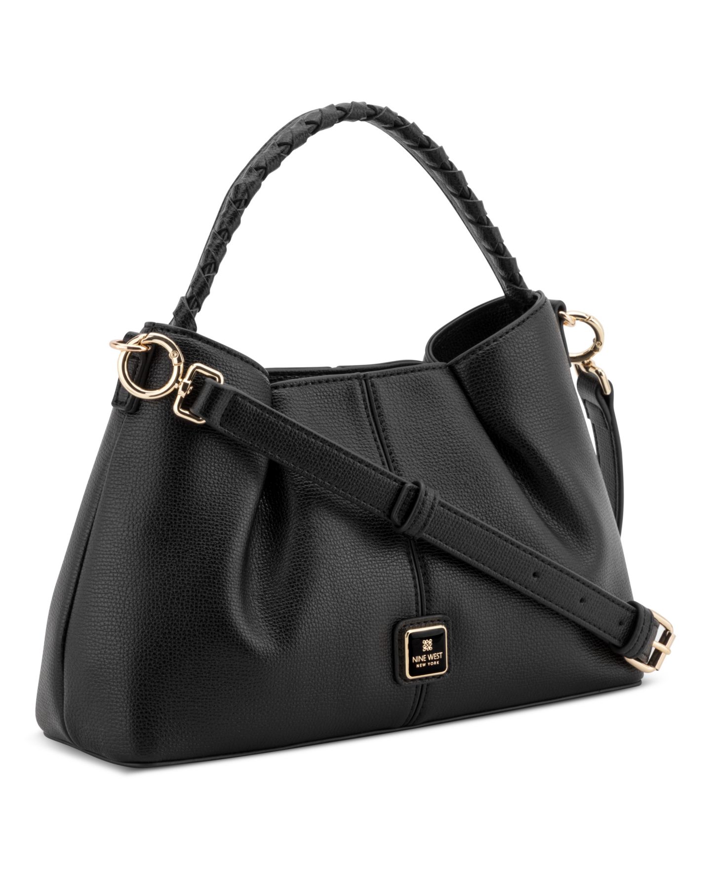 Женская сумка Nine West Gatlin Medium Top Handle Satchel, цвет: Чёрный — фото 4