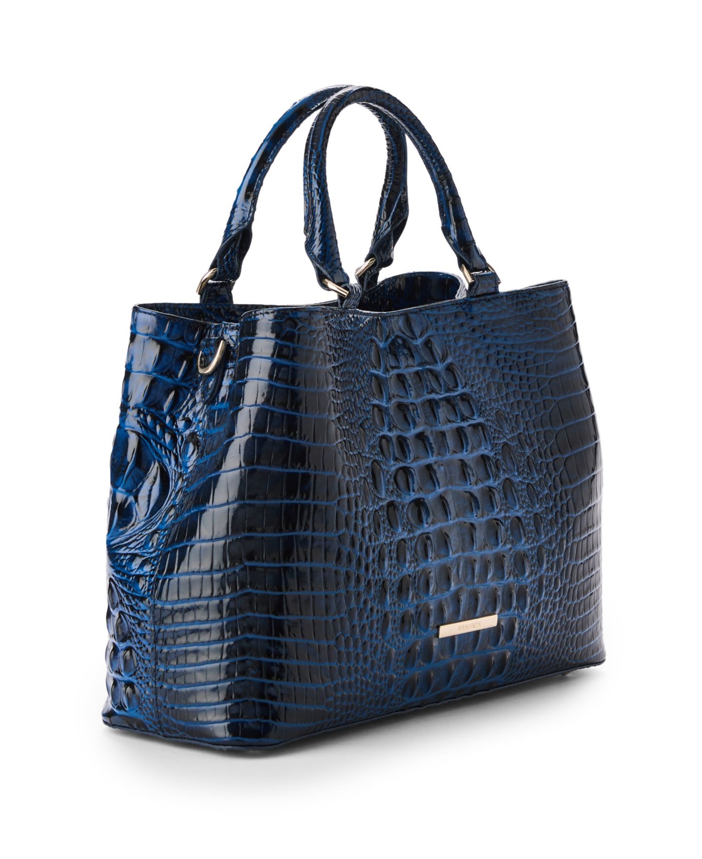 Женская сумка Brahmin Denise Small Melbourne Medium Leather Satchel, цвет: Anchor — фото 3