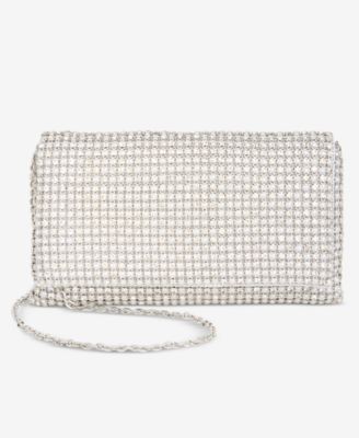 Prudence Imitation Pearl Diamond  Clutch